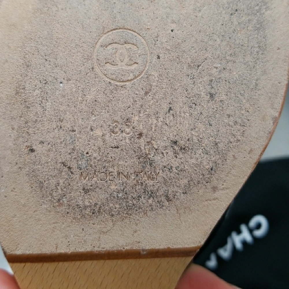 BLACK CHANEL MULES 8/38 - Picture 7 of 7